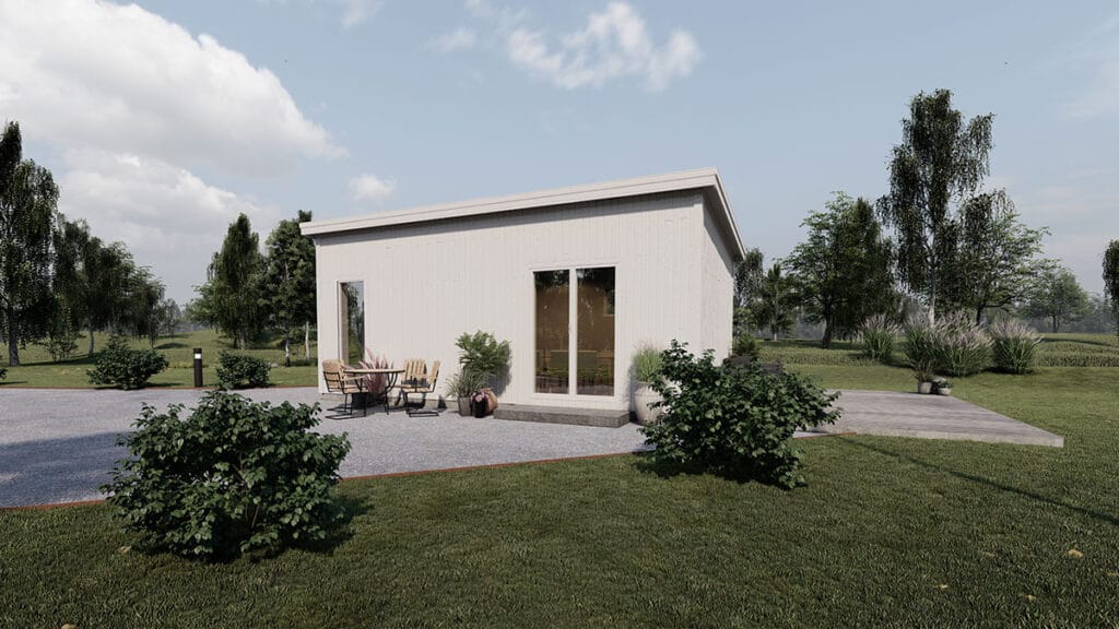 attefallshus modern 30 kvm fullhöjd