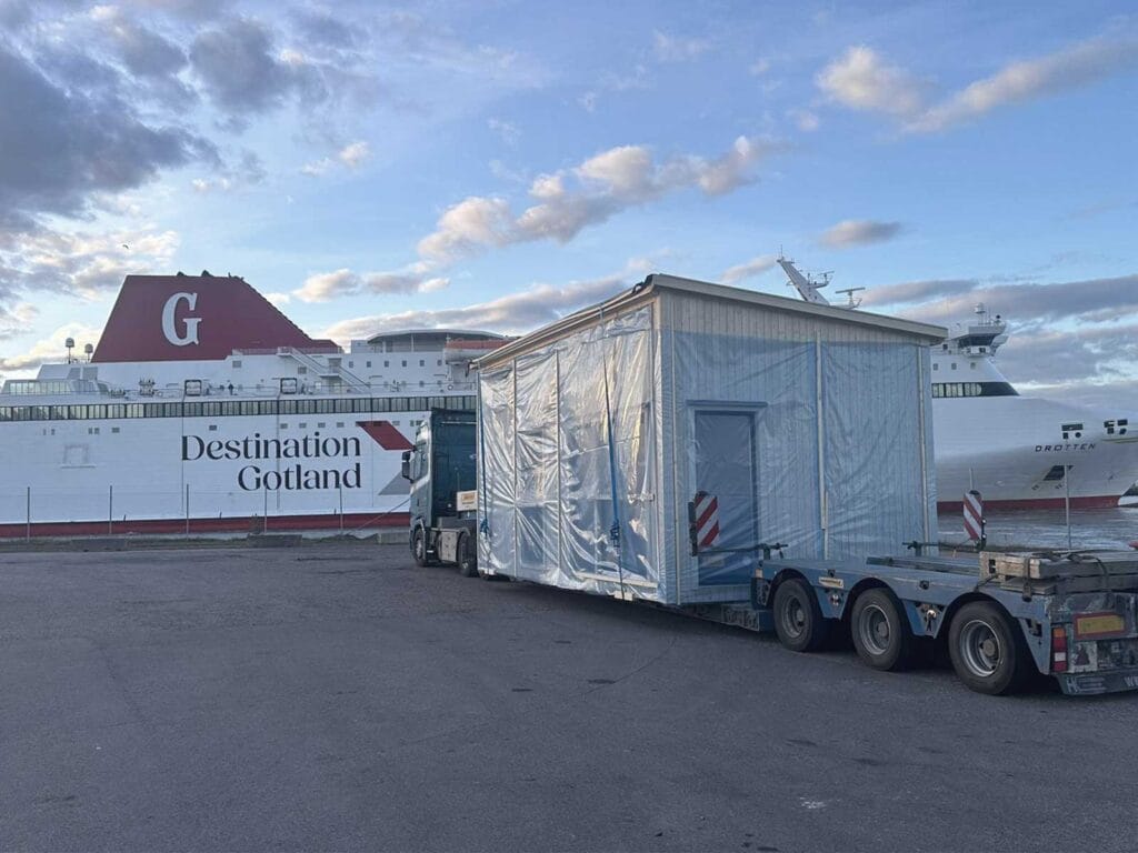 Leverans till Gotland