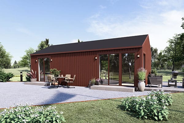 attefallshus 50kvm klassisk röd attefallshus 50kvm klassisk röd