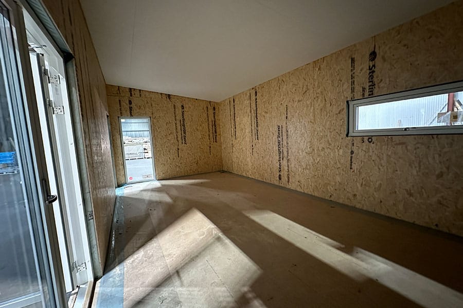 attefallshus skalhus OSB insida